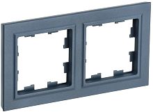 Рамка универсальная IEK Brite РУ-2-БрМ 2-м. маренго картинка